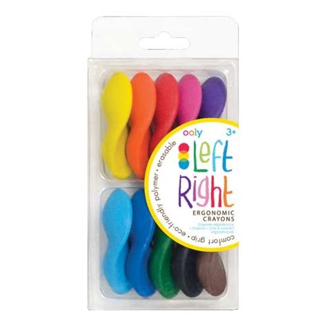 Left Right Ergonomic Crayons